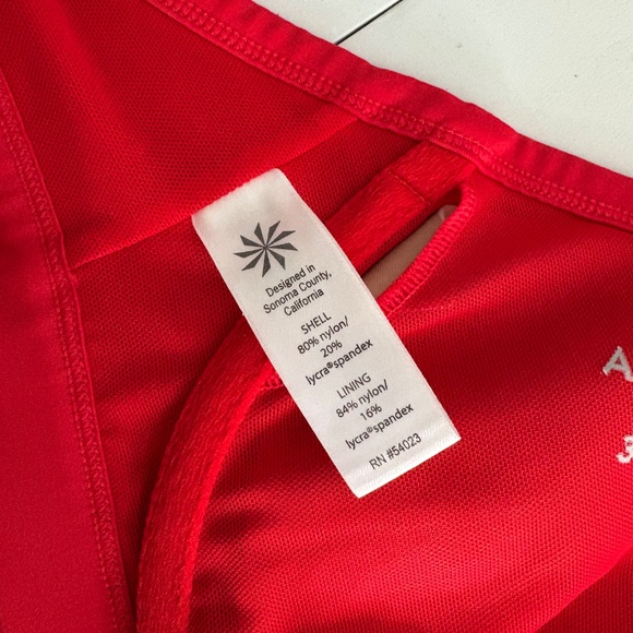 Athleta Twisted Radiant Red Bikini Top - Picture 4 of 8